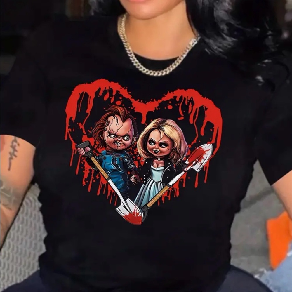 🌷Chucky and Tiffany love t- Shirt